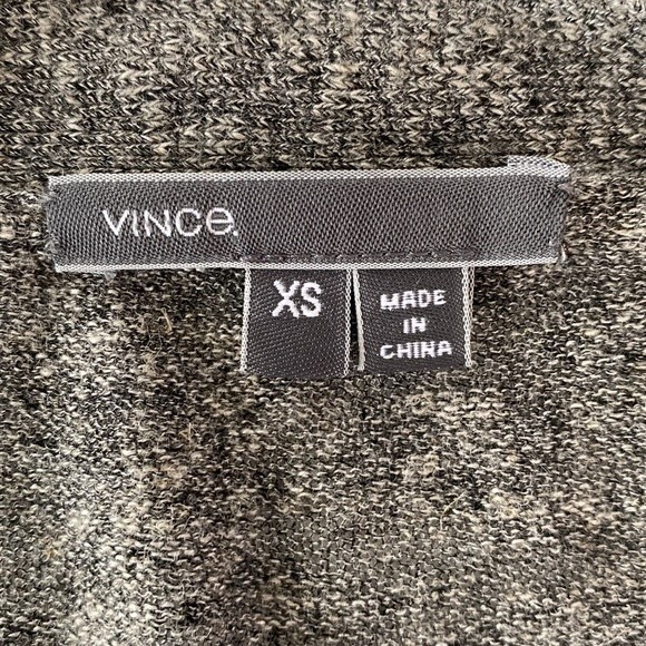 Vince Viscose Linen Longline Button Front Gray Cardigan Pockets Long Sleeves - Picture 9 of 16